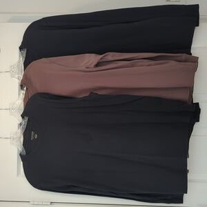 Men's Cotton Long Sleeve tees Set Of 3. Large